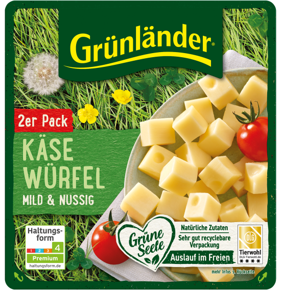 Grünländer Käse Würfel